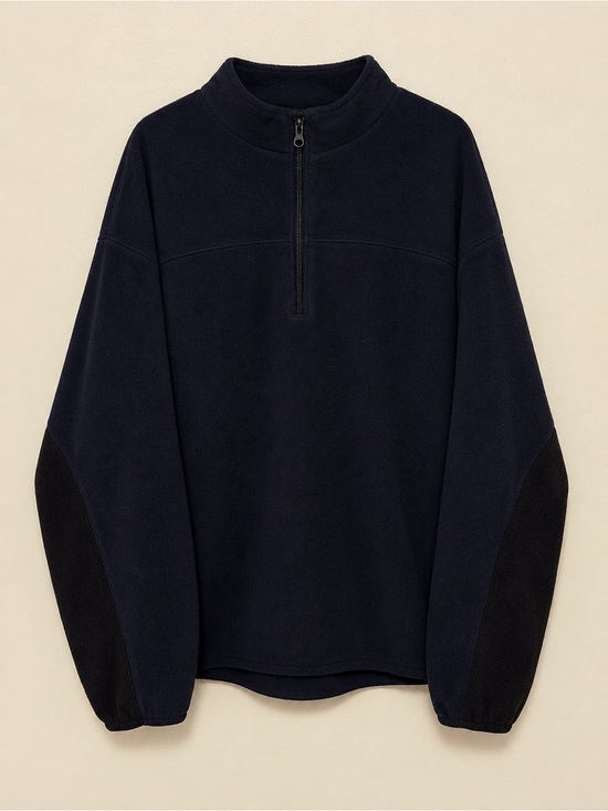Athletech Other - Athletech Navy Half-Zip Pullover with Black Elbow Panels